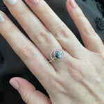 Dendritic Opal Orb Ring